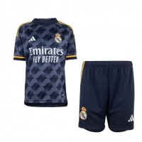 Camisa de Futebol Real Madrid Equipamento Secundário Infantil 2023-24 Manga Curta (+ Calças curtas)